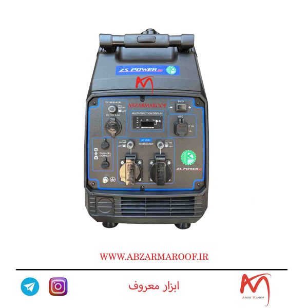 موتوربرق بنزینی اینورتر سایلنت کیفی استارتی زونگشن3800 وات|ZONGSHEN|ZONSEN